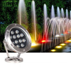 LED Underwater Light Pool Fish Pond Fountain Waterproof Landscape Light 18W (White)