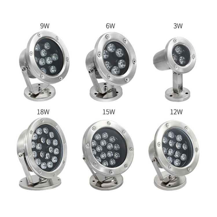 LED Underwater Light Pool Fish Pond Fountain Waterproof Landscape Light 18W (White)