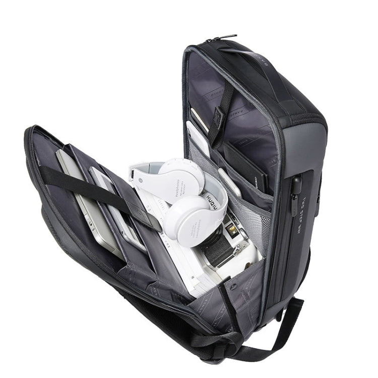 BANGE BG-7216plus Anti-theft Waterproof Travel Men's Backpack 15.6 Inch Laptop Bag (Gray)
