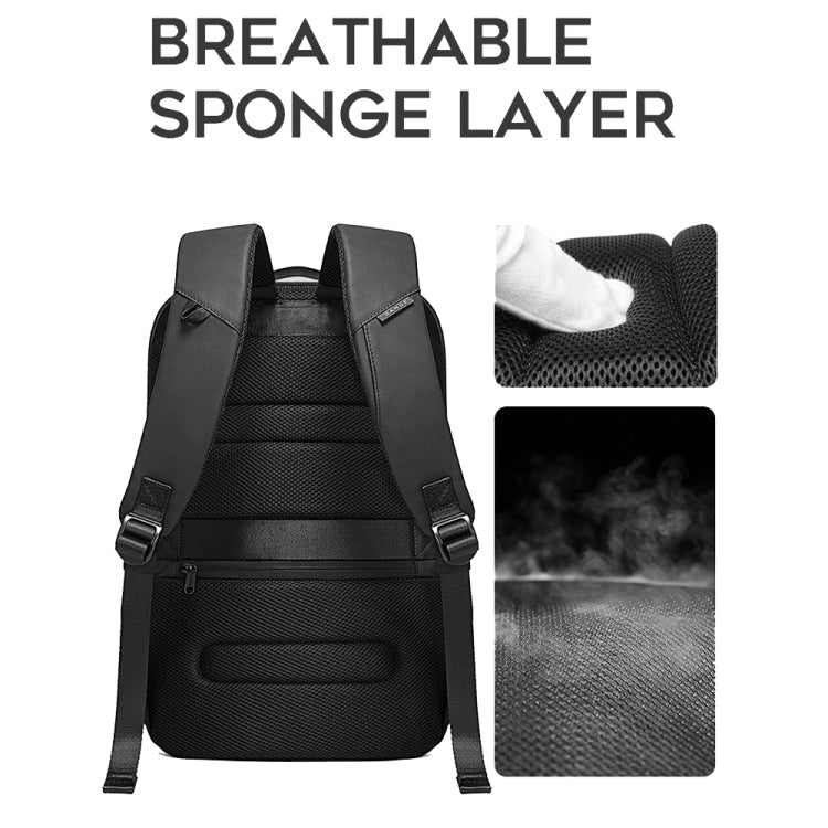 BANGE BG-7216plus Anti-theft Waterproof Travel Men's Backpack 15.6 Inch Laptop Bag (Gray)