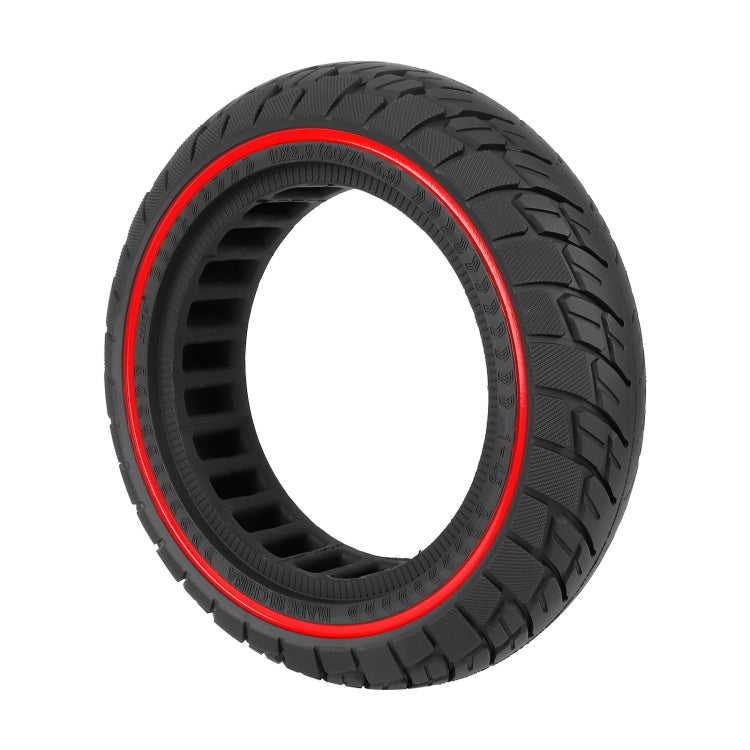 For Ninebot Max G30 10 X 2.5 Inch (60/70-6.5) Scooter Solid Rubber Tire Red Line
