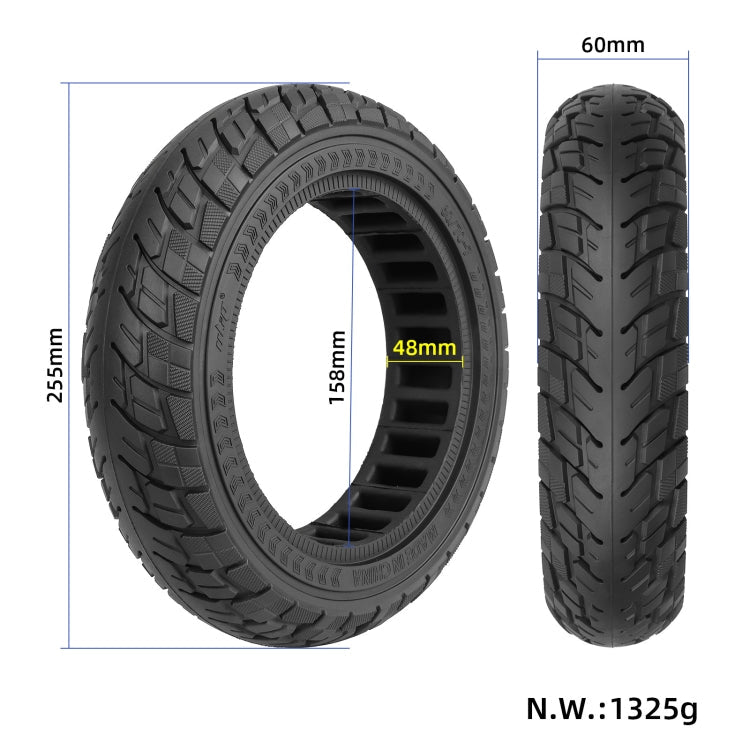 For Ninebot Max G30 10 X 2.5 Inch (60/70-6.5) Scooter Solid Rubber Tire Black