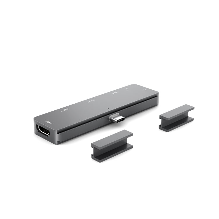 For iPad Pro 7-in-1 HDMI 4K + 3.5 mm Audio + SD/TF + 1 USB 3.0 + USB-C/Type-C + PD USB-C Docking Station