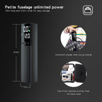 AP-04 Wireless Electric Air Pump With LCD Display For Soccer Basketball (Black)