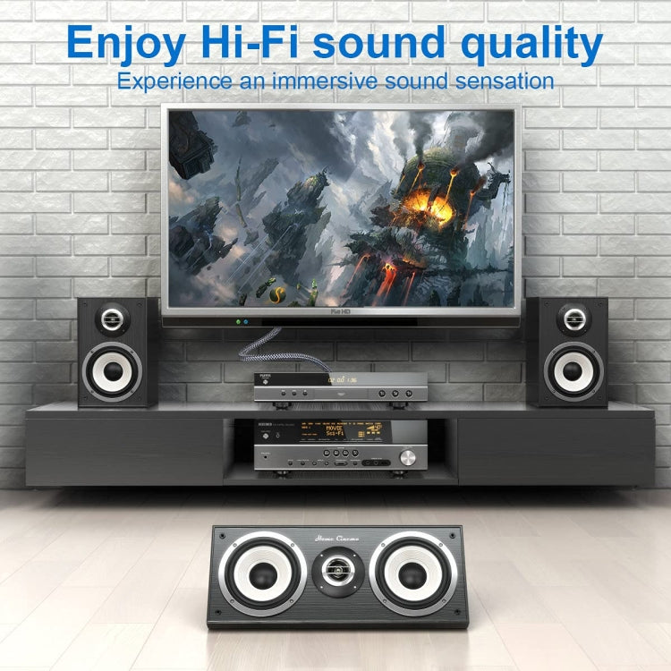 10m Pure Copper RCA Coaxial HIFI Digital Audio Cable SPDIF Subwoofer Speaker Cable (Silver Gray)