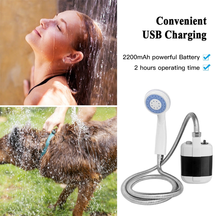 KE-801 Outdoor Electric Shower Camping Rechargeable Portable Showerhead