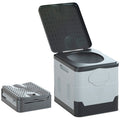 Auto Folding Portable Toilet Outdoor Emergency Mobile Toilet (Dark Gray)