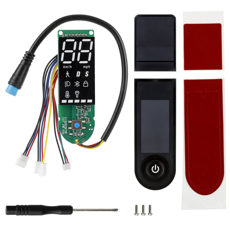 For Xiaomi Electric Scooter Pro/Pro 2/1S Four-Wire Dual Brake Bluetooth Board Set, Specification: With Switch Panel