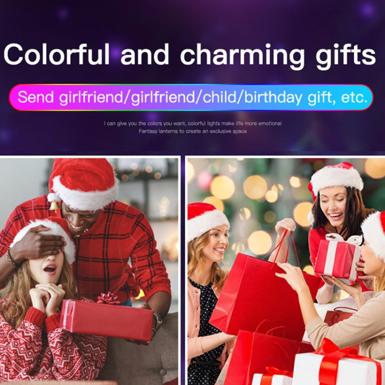 Home LED Magic Ball Lights Bounce Ambient Lamps Room Sound Lights Balls, Color: Charging Model Black (RGB Colored 5W)
