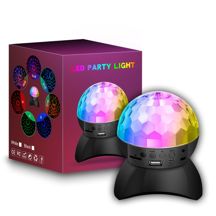 Home LED Magic Ball Lights Bounce Ambient Lamps Room Sound Lights Balls, Color: Charging Model Black (RGB Colored 5W)
