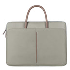 14 -14.6 Inch Oxford Fabric Laptop Bag for Men and Women Briefcase with PU Handle (Gray Green)