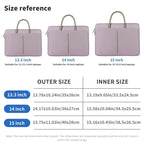 14 -14.6 Inch Oxford Fabric Laptop Bag for Men and Women Briefcase with PU Handle (Gray Green)