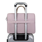 14 -14.6 Inch Oxford Fabric Laptop Bag for Men and Women Briefcase with PU Handle (Gray Green)