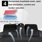 Expandable waterproof laptop backpack for business with USB port (Black)