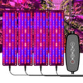 4 heads 12V Full Spectrum Red and Blue Light Panel Plant Growth Lamp Seedling Fill Lights (EU plug)
