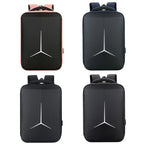 15 Inch Multifunctional Waterproof Business Sports Laptop Backpack with USB Port (Black)