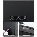 15 Inch Multifunctional Waterproof Business Sports Laptop Backpack with USB Port (Black)