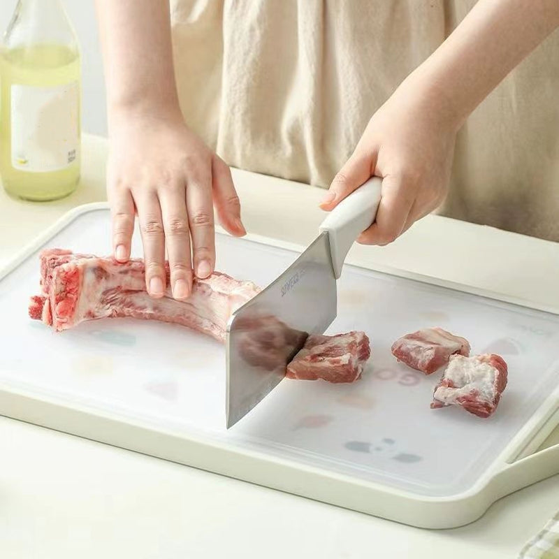 Double-sided cutting board for all foods