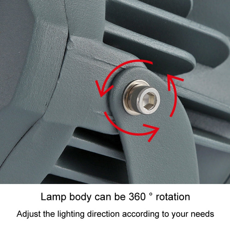 LED floodlight COB outdoor waterproof spotlight billboard lights garden lamp, Color: 30W 7 colors