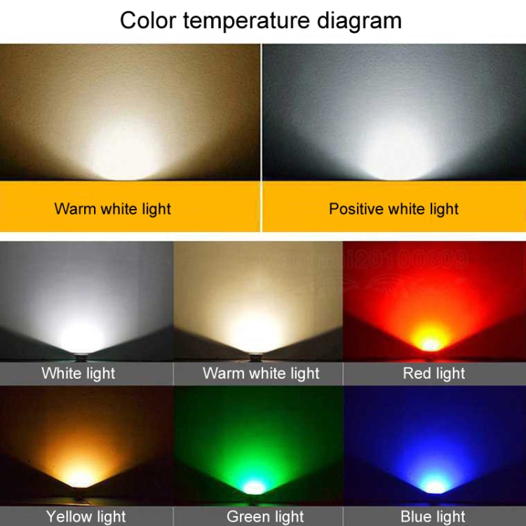 LED Floodlight COB Outdoor Waterproof Spotlight Billboard Lights Garden Lamp, Color: 20W 2 Color Choice 1