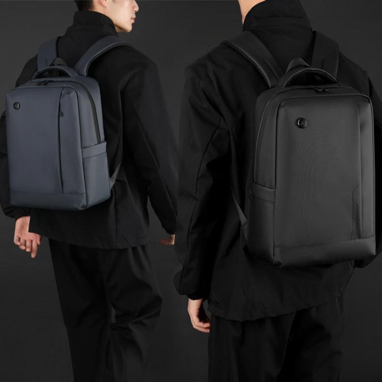 Men's 14-Inch Laptop Backpack Waterproof Large Capacity Business Commuter Backpack (Black)