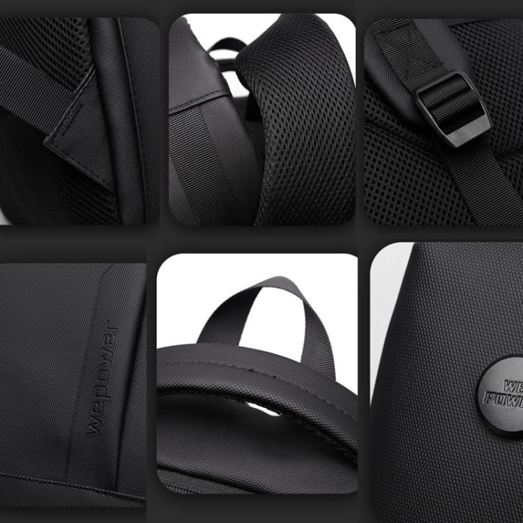 Men's 14-Inch Laptop Backpack Waterproof Large Capacity Business Commuter Backpack (Black)