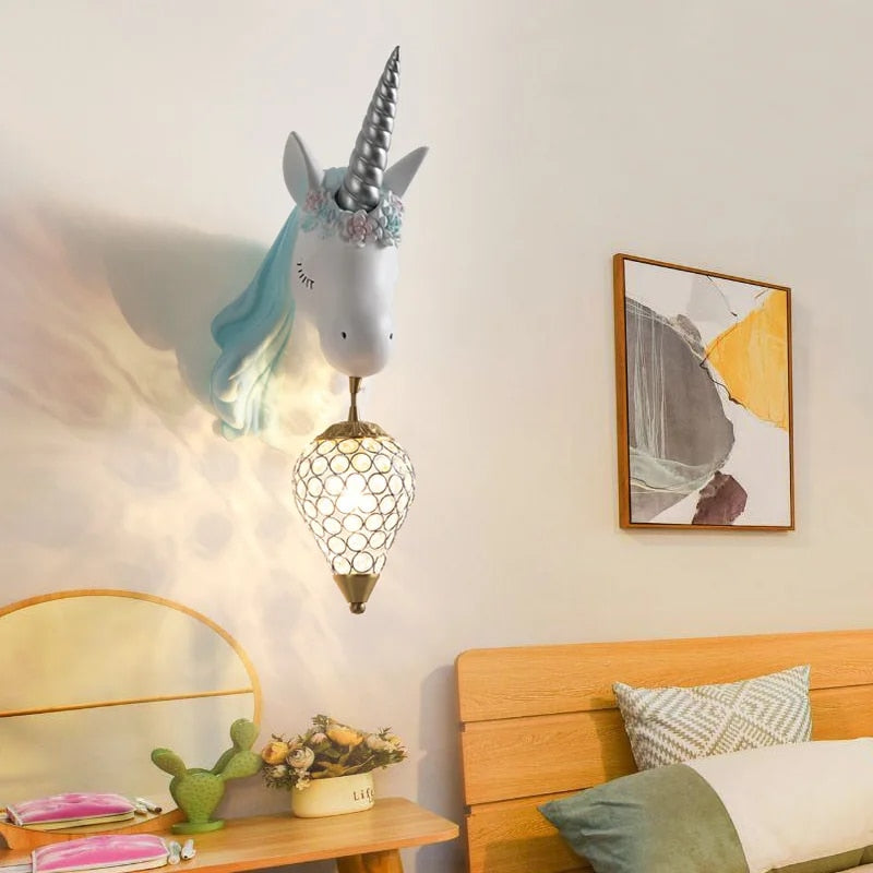 Magical Unicorn Wall Lamp for Children – Playful & Warm Light