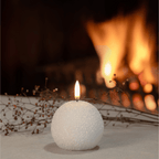 WinterShine – Elegant LED Candle in Snow Globe Design
