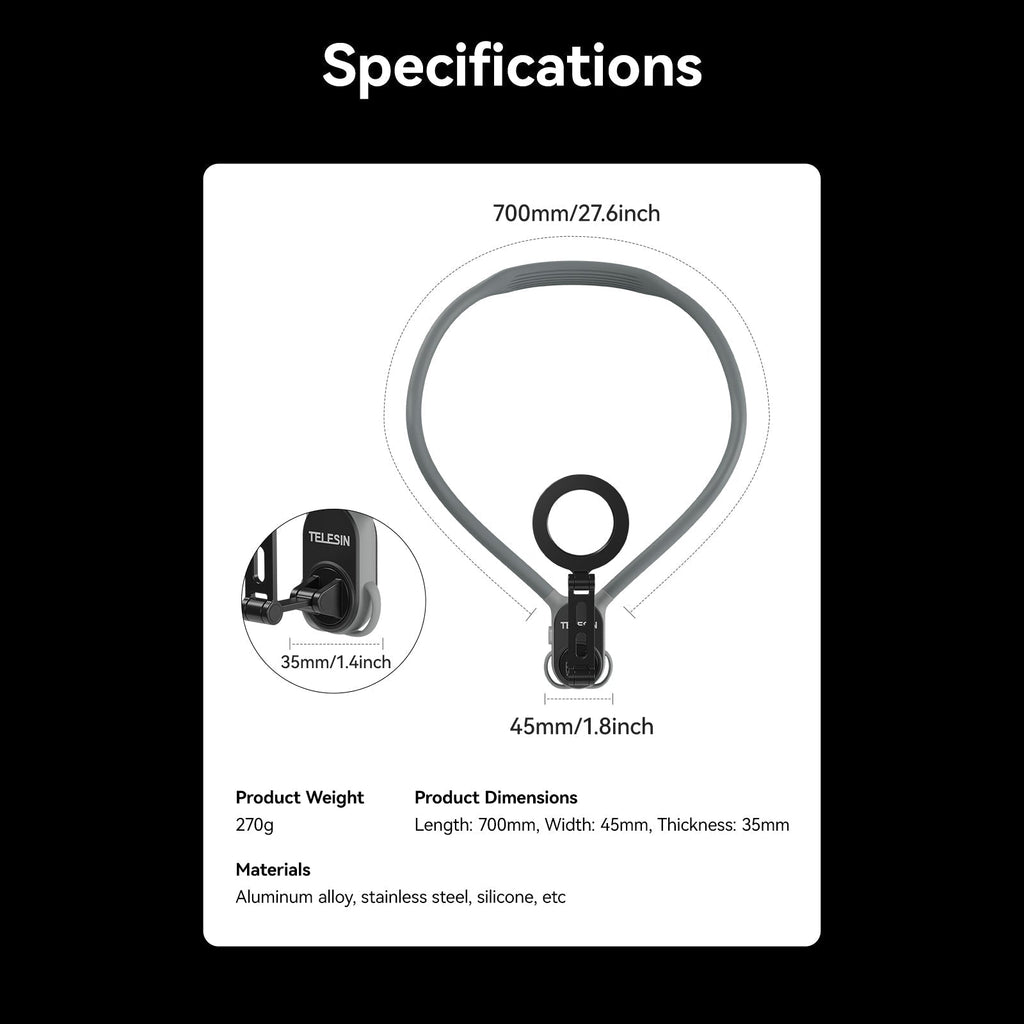 LuxuraMagnet Phone Neck Holder | Easy hands-free convenience for a life on the go