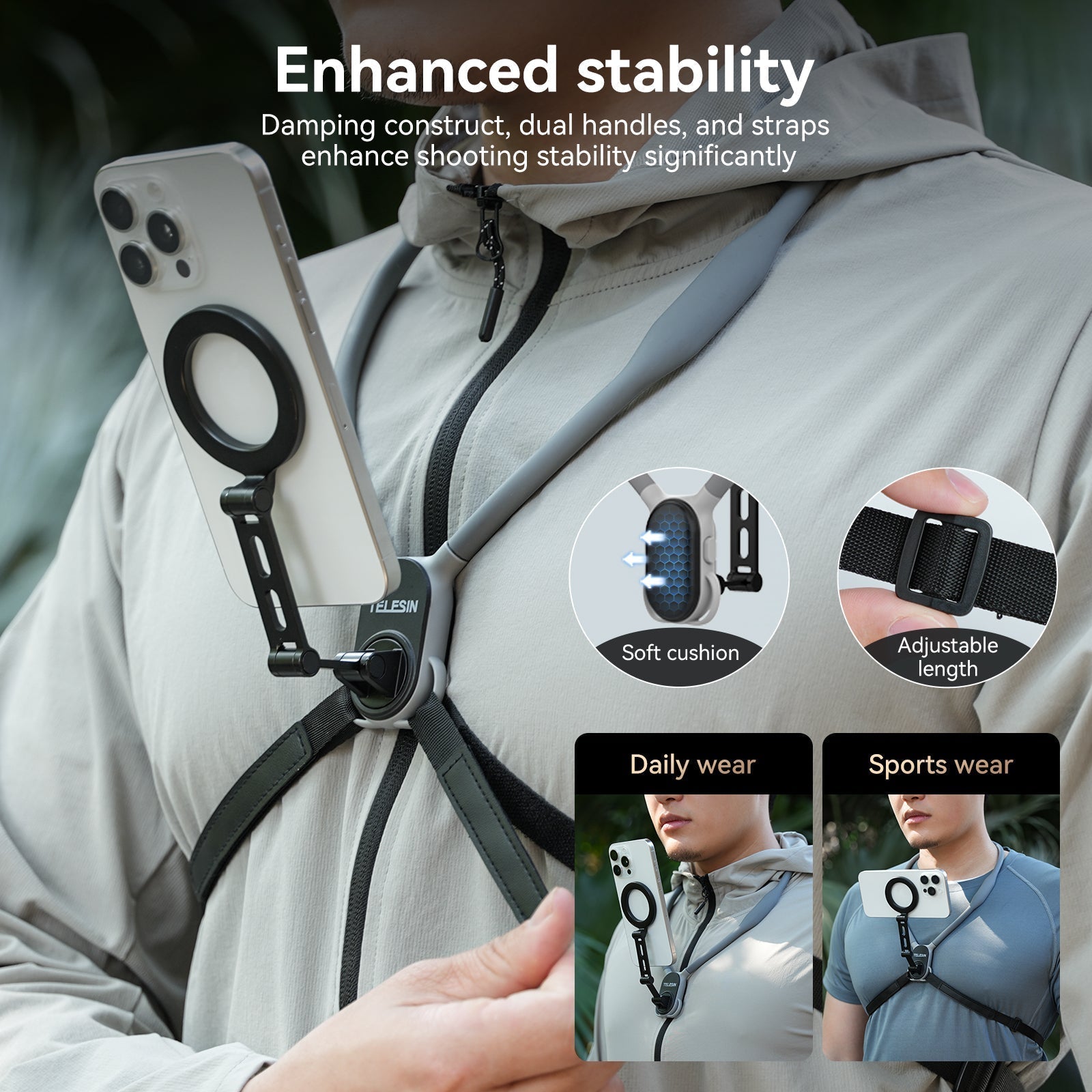 LuxuraMagnet Phone Neck Holder | Easy hands-free convenience for a life on the go
