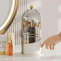 Beauty SpinMate – 360° Rotating Makeup Brush Holder & Cosmetic Organiser with Dustproof Lid