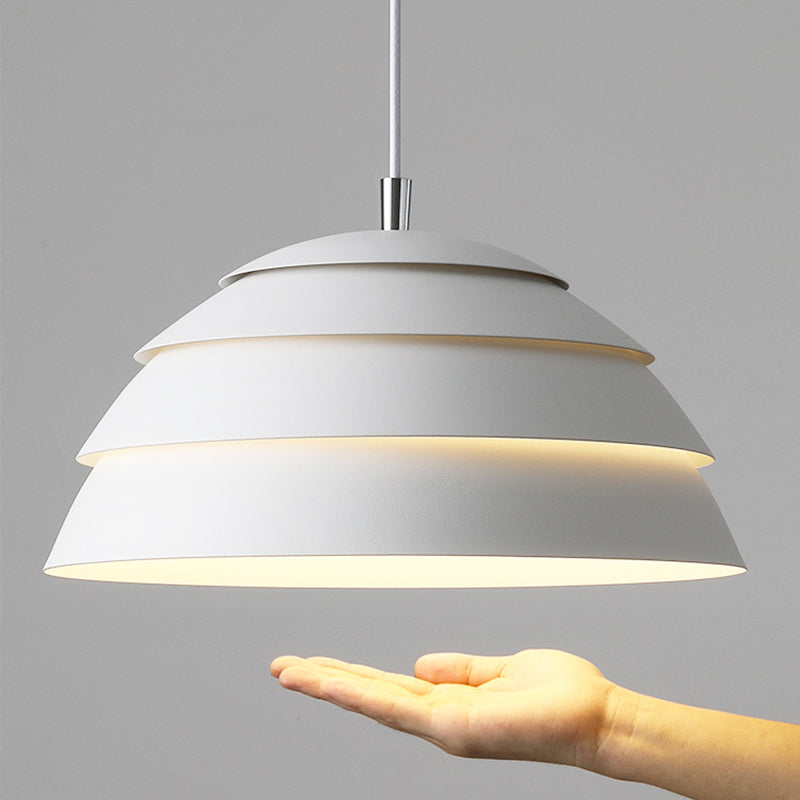 Dome Pot | Pendant Light Gray 39 cm Iron/Aluminum