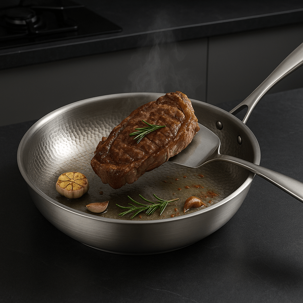 PREMIUM PAN - High-quality titanium pan without coating for all hob types