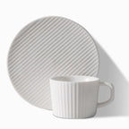 ElegantSips – Stoneware Coffee Mug Set with Spoon