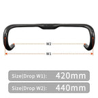 Ultralight carbon handlebars for road & gravel bikes
