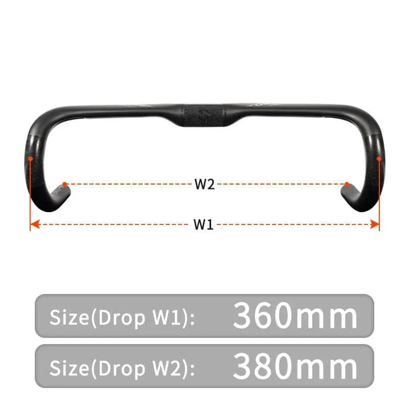 Ultralight carbon handlebars for road & gravel bikes