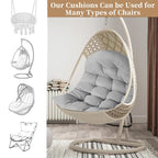 Comfort Cushion for Garden and Swing Chair – Dark Grey – 80x120 cm – For Indoor & Outdoor
