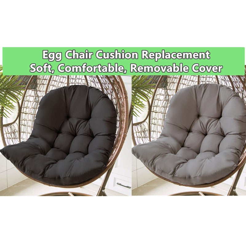 Comfort Cushion for Garden and Swing Chair – Dark Grey – 80x120 cm – For Indoor & Outdoor