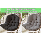 Comfort Cushion for Garden and Swing Chair – Dark Grey – 80x120 cm – For Indoor & Outdoor