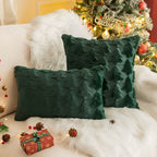 Cozy Plush Christmas Tree Pillowcase made of Ultra-Soft Fabric