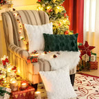 Cozy Plush Christmas Tree Pillowcase made of Ultra-Soft Fabric