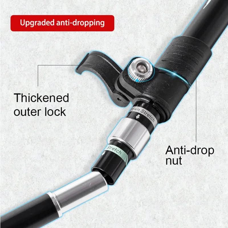 Ultralight Telescoping Trekking Poles for Secure Grip While Hiking