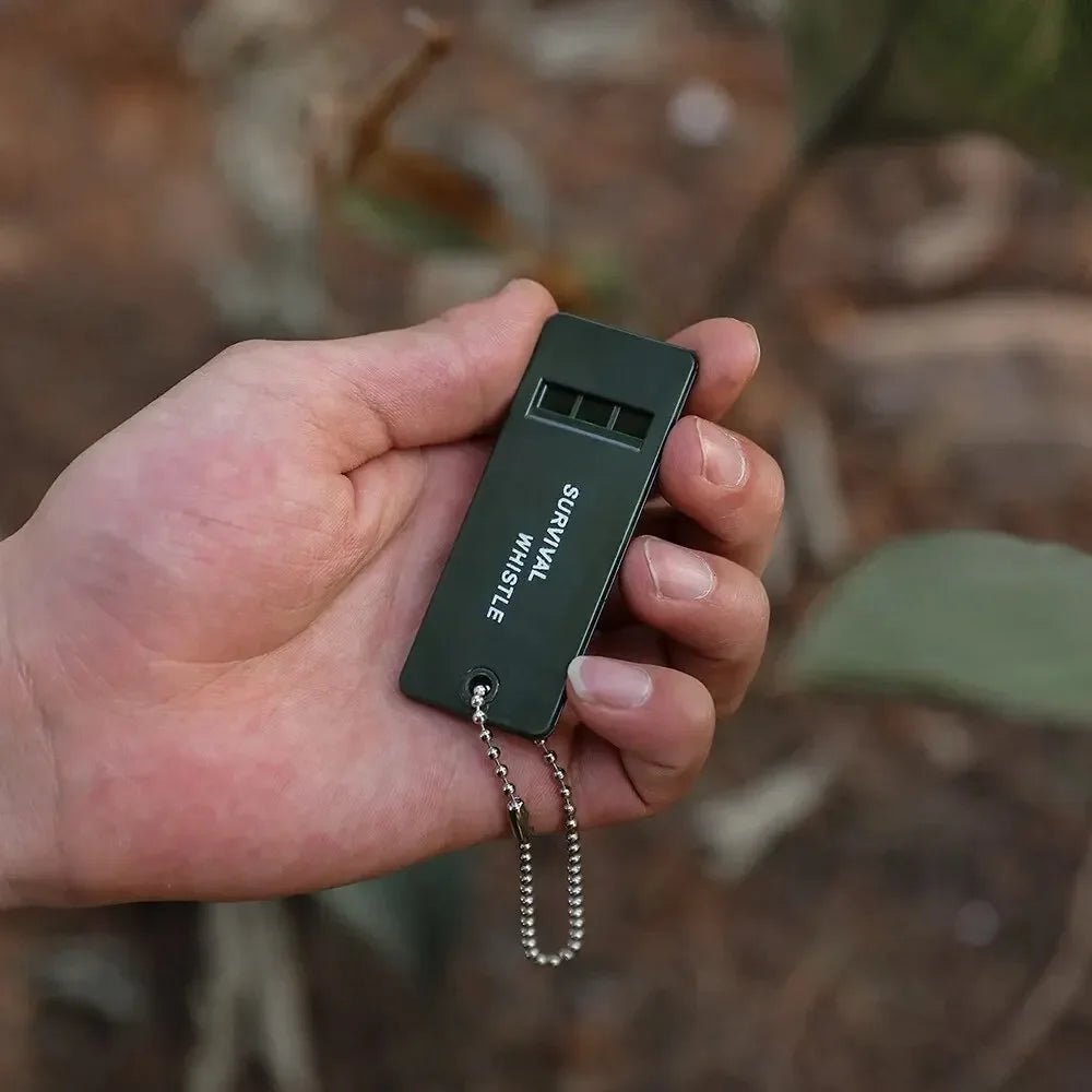 High-decibel multi-tone whistle for camping & hiking