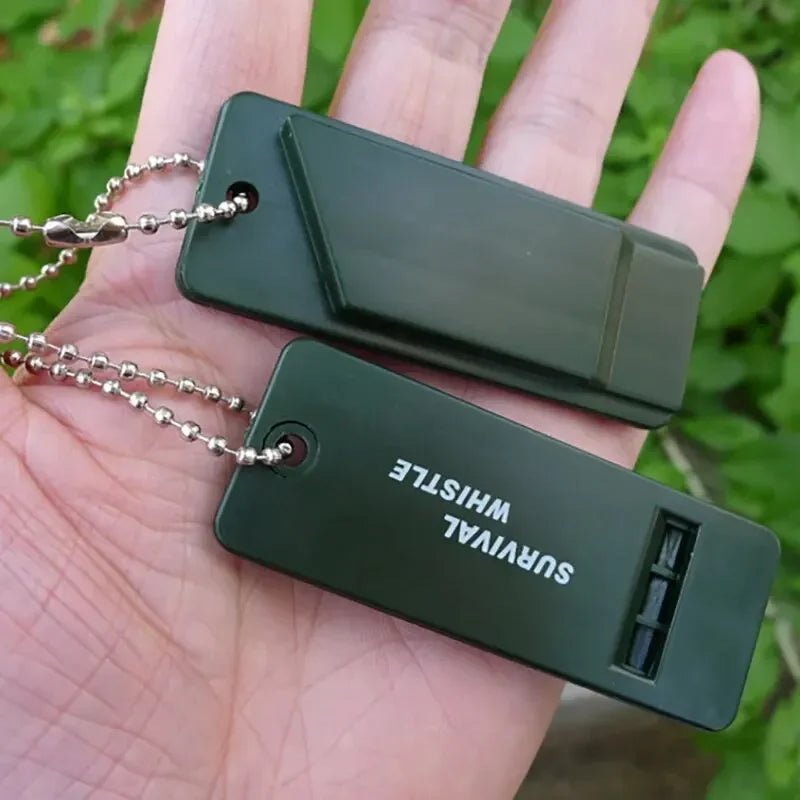 High-decibel multi-tone whistle for camping & hiking