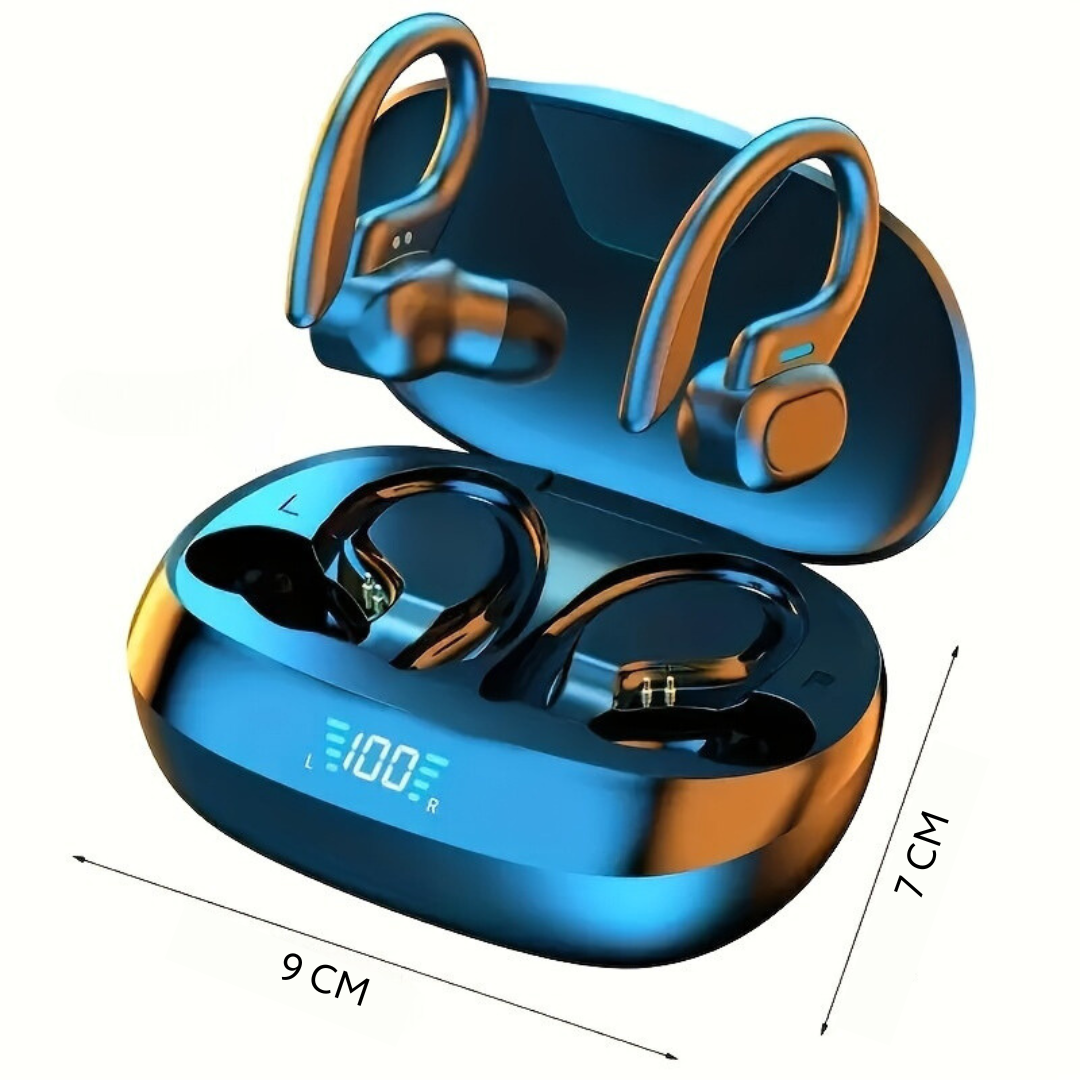 Waterproof Bluetooth Earbuds with Ergonomic Fit and Touch Control for Athletes - Wireless, IPX7 Rating, 6 Hour Battery Life