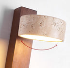 Ivory Toned Travertine Wall Lamp