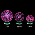 Plasma Globe Light | Interactive Touch-Activated LED Orb for Home Decor & Science Experiments