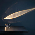 Crystal LED Table Lamp "Eye of the Sky" – Italian Designer Nightstand Projector Lamp for Living and Bedroom Decoration