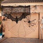 Black Lace Table Runner – Halloween Decoration for Spooky Tables