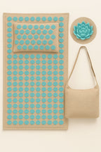 Acupressure mat with Pillow and 5500 Pressure Points – The Florapress Relaxation Set